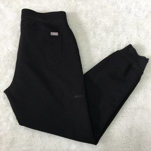 Figs Technical Collection Women's Black  Cuffed Medical Pants Size Small Petite